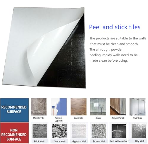 XUANINY Peel and Stick Tile Backsplash Self- Adhesive Wall Tiles Aluminum Mosaic Sticker for Kitchen (11.33"x11.92" Per Sheet, Pack of 10 pcs) (Golden Green 10) - color: Golden Green 10