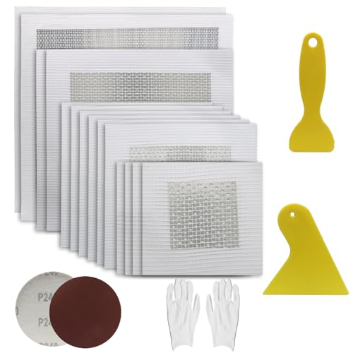 19 Pack Drywall Repair Kit, 2/4/6/8 Inch Patches - size: 2inch,4inch,6inch,8inch(19Pcs)