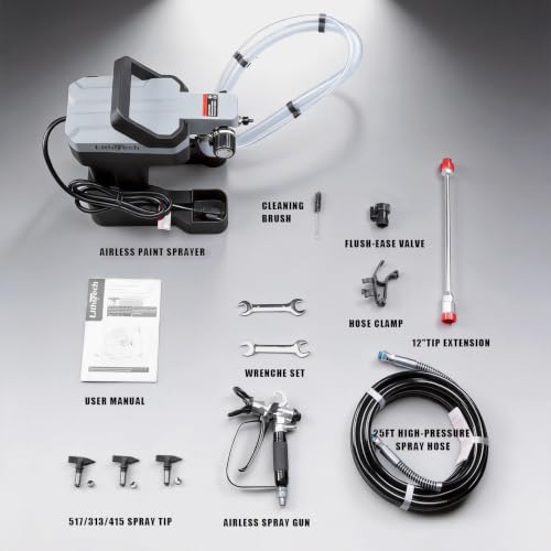 750W Airless Paint Sprayer Kit, Thinning-Free and Quick-Clean