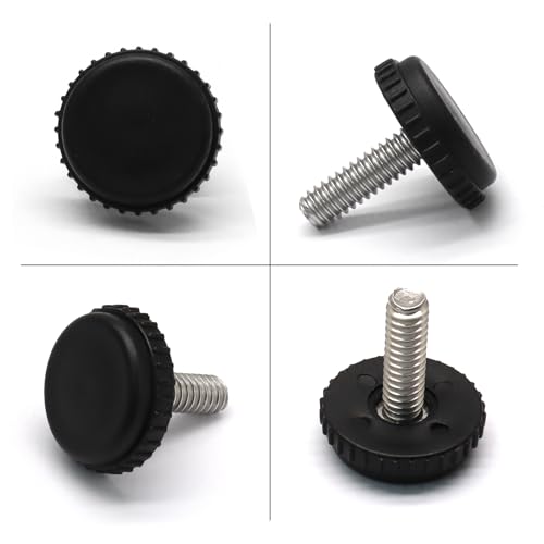 12 Pack 5/16"-18 Adjustable Furniture Leveling Feet, Screw-in - size: 5/16"-18