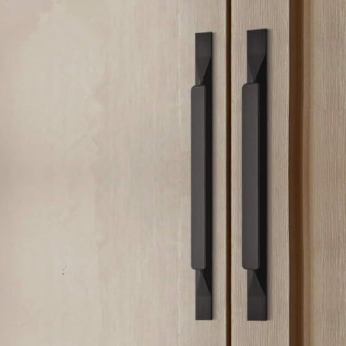 Kitchen Cabinet Pulls - Black Cabinet Handles - 5 Pack Long Cabinet Hardware for Drawers Dresser Furniture Pulls (5.04 inches Hole Center - 7.87 inches Length) - size: 5.04 inches Hole Center - 7.87 inches Length