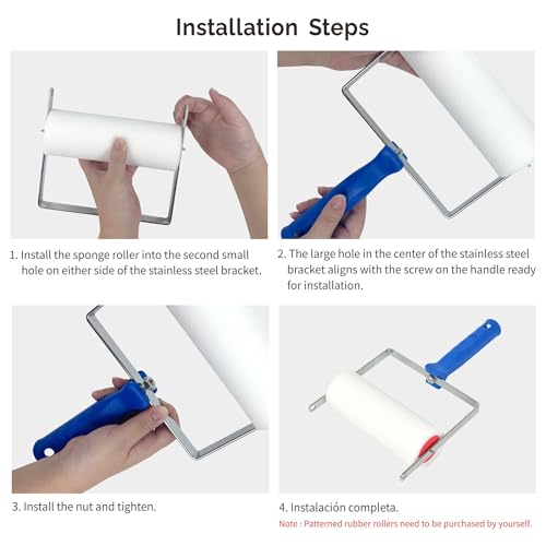 Nichiyo 7" Texture Roller Pattern Paint Roller Set