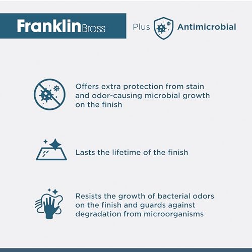 Franklin Brass Francisco (5-Pack) Cabinet Handles 4" Hole Center Pulls | Satin Nickel Hardware Kitchen Door, Drawers, Dressers, Furniture P29617Z-SNA-B - color: Satin Nickel Antimicrobial, size: 4" (102mm)