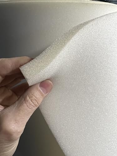 60" Plain Foam Seat Pad 1/4" or 1/2" Thick Cushion Pillow Furniture Foam Made in USA (1'2" x 10 Yards) - size: 1'2" x 10 yards
