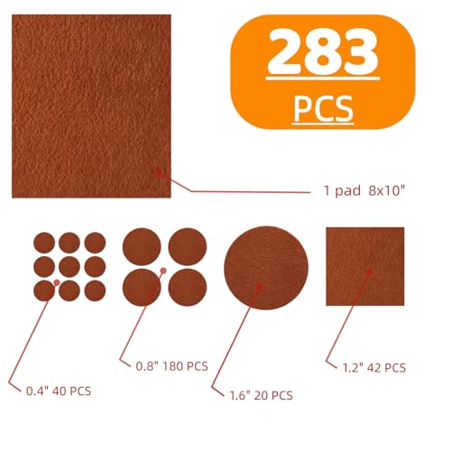 281pcs Self-Adhesive Furniture Felt Pad,Anti-Scratch pad for Hardwood Floor