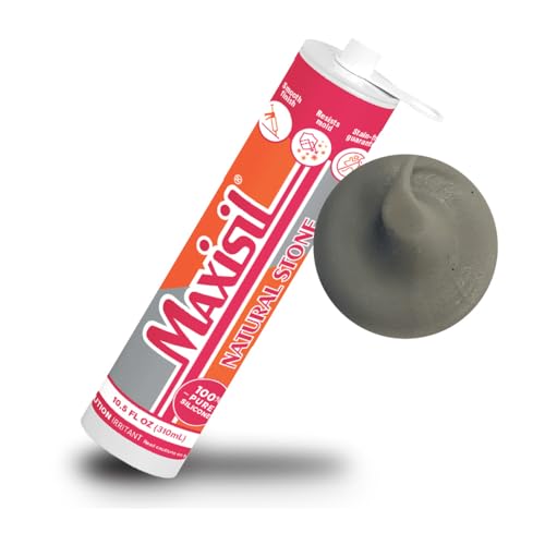 Maxisil Natural Stone Silicone Sealant 10.4 oz - N34 Matte Manhattan, RDX1001MMAN - color: N34 Matte Manhattan