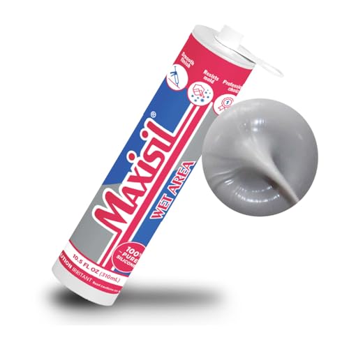 Maxisil Wet Area Silicone Sealant 310ml - A6 Flash Grey - color: A6 Flash Grey