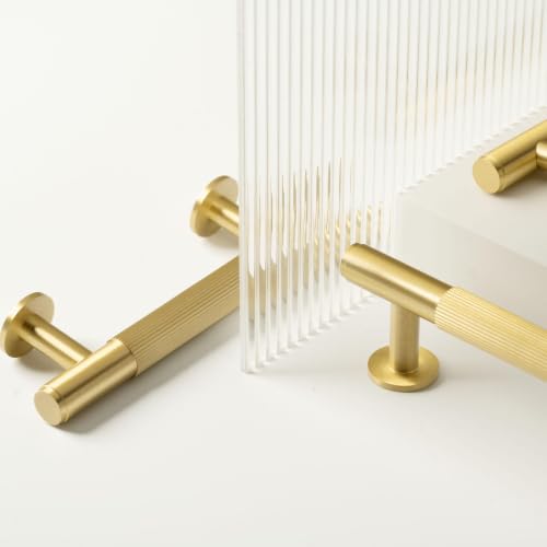 QOGRISUN 2-Pack Solid Brass Extra Long Cabinet Pulls, 12-3/5-Inch Handles - size: 12-3/5-Inch(320mm)Hole Centers Bar Pull