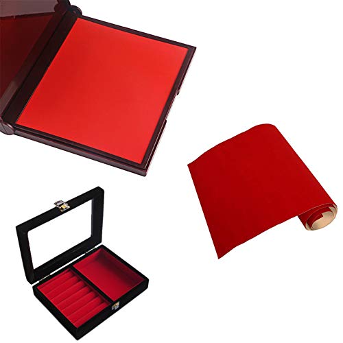 YaoHui 3PCS Self Adhesive Felt Sheets, Peel & Stick Felt Adhesive Sheets, A4 Size (8.3" x 11.8", Red) - color: Red