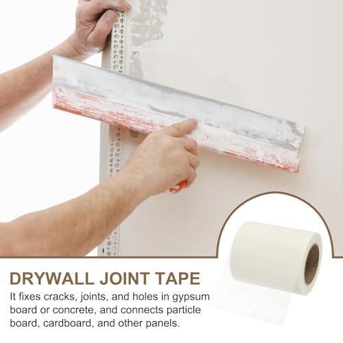 PATIKIL Drywall Repair Mesh Tape, 6 inch x 82 ft Fiberglass Repair Patch Self-Adhesive Dry Wall Joint Tape 12 Mesh Wall Hole Crack and Seam Patch, White - size: 6 inch x 82 Feet
