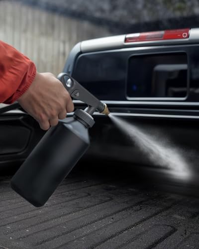 InoKraft Rust Proofing Spray Gun, Bedliner Gun with Adjustable Nozzle and Pressure Regulator, for Truck Bed Liner Coating, Rubberized Undercoat, Suitable for Raptor Tintable Urethane Spray-On - size: Thread Model