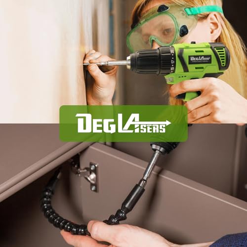 16.8V Cordless Drill, DEGLASERS Brushless Power Drill with Battery and Charger, 3/8”Keyless Chuck, 2 Variable Speed, 20+1 Torque Setting for Man/Women Home Use