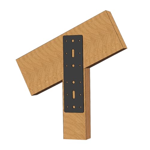 2PCS 11" X 3" Straight Steel Flat Plate,Heavy Duty Mending Plate Joining Connecting Brackets, I Strap Metal Plate.Fit 4x4,6x6 for Repair House,Furniture,Pavilion,Straight Flat Plate for tress framing - size: 11"x3"
