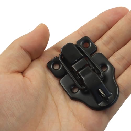 2-Pack Metal Toggle Latch, Black - color: Black