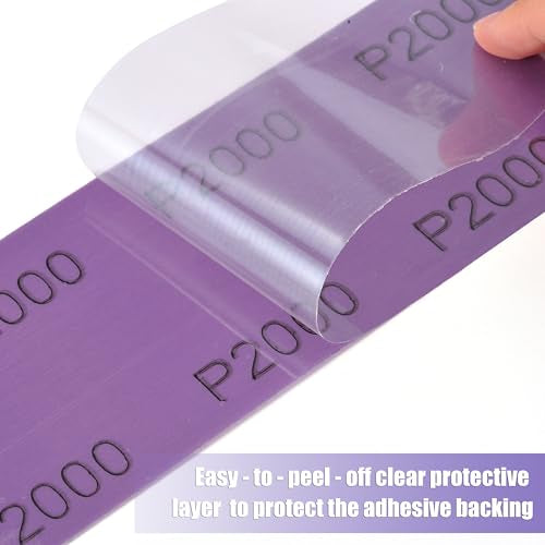 MAXMAN 40 Grit Sandpaper Roll, PSA Purple Film Ceramic,Longboard Sand Paper