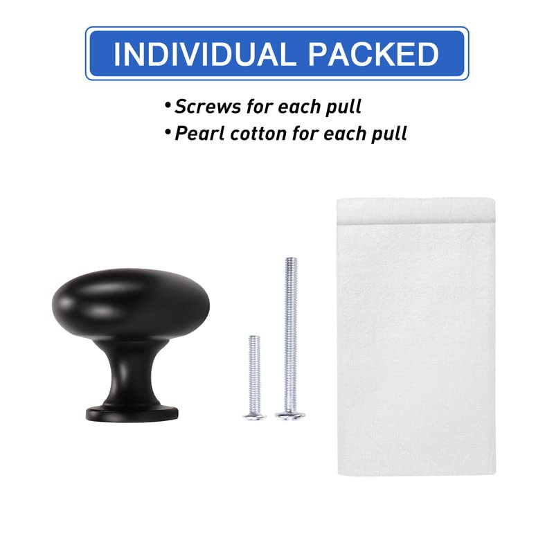 12 Pack Matte Black Cabinet Knobs,1-3/16 Inch(29.5mm) Solid Drawer Knobs,Black Kitchen Cabinet Pulls,Round Dresser Knobs, Modern Drawer Pulls for Dresser Drawers - color: Matte Black