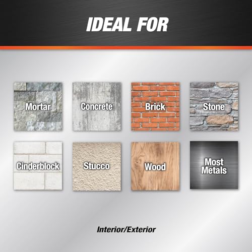 DAP Textured Mortar Premium Elastomeric Latex Filler & Sealant, Beige, 10.1 Oz (7079810081) (Pack of 12) - size: 10.1 Oz (Pack of 12)
