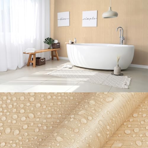 Wood Grain Contact Paper Wooden Peel and Stick Wallpaper 15.7"x472" - color: Light, size: 15.7" x 472"