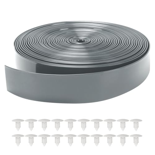 LukLoy 2" Wide 60ft Long Vinyl Straps for Patio Chairs Repairs, Grey - color: Grey, size: 60 Ft strap + 60 rivets