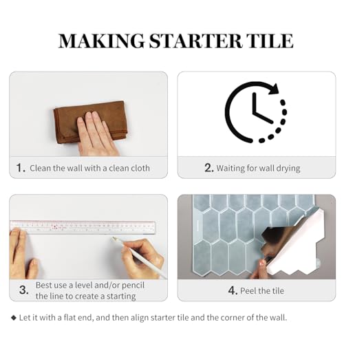 Alwayspon 10 Sheets 12" x12inch Light Grey Blue 3D Vinyl Backsplash Tiles, Self-Adhesive Peel and Stick Wall Tile Stickers Stick on Subway Tiles for Kitchen Bathroom Wall - color: Light Grey Blue