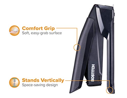Bostitch Executive 3 in 1 Stapler, 20 Sheet, Staple Remover, Black - color: Black