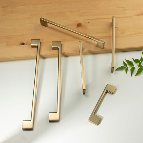 TUNNY 10 Pack Classic Cabinet Handles-3.8"/96mm Screw Spacing Champagne Bronze Furniture Hardware Handles for Kitchen Cabinets Bedroom Cabinet Pull - color: Champagne Bronze, size: 3.8"(96mm)Hole Center