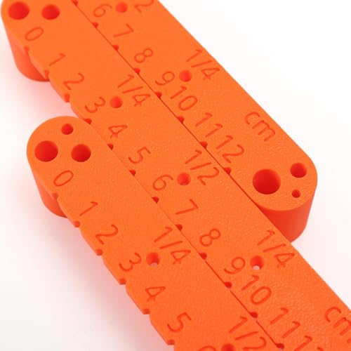 Woodworking Center Finder Ruler, Multi-Functional Measuring Tool with Inch & CM Scale, Drilling Positioning Marker Gauge for Furniture Making, Carpentry Construction