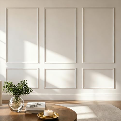 Large Peel & Stick Wall Molding Box Moulding Trim, Set of 6