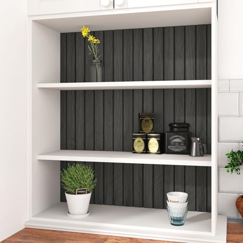 Wood Slat Wall Paneling Self Adhesive Wood Panels for Wall Decor - size: 11.8" x 118"