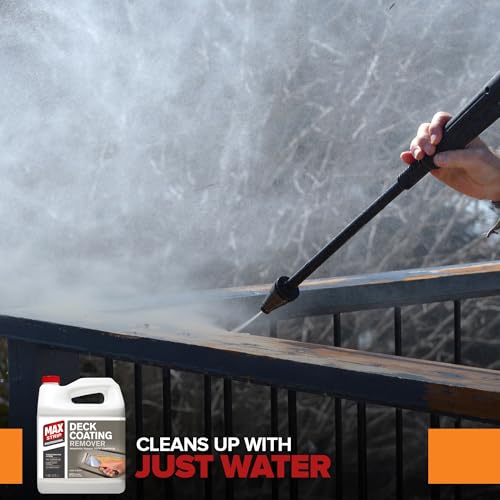 Max Strip Deck Stain & Coating Remover, Heavy Duty Wood Stripper, 1 Gal - size: 128 Fl Oz (Pack of 1)