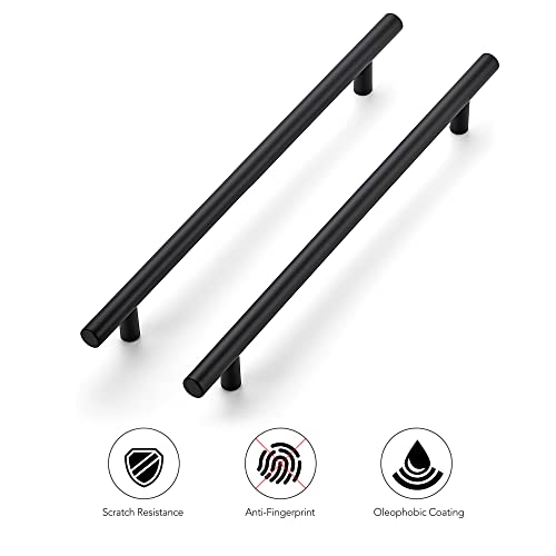 Ravinte Matte Black Cabinet Handles 11-3/10"Length,8-13/16" Hole,4 Pack - size: 11-3/10 Inch(8-13/16 Inch Hole Center)