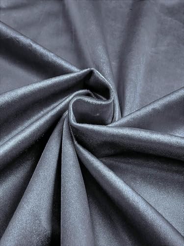 Velvet, Heavy Weight Upholstery, 59" Wide Luxurious Upholstery Royal Velvet Fabric by The Yard, (Charcoal) - color: Charcoal
