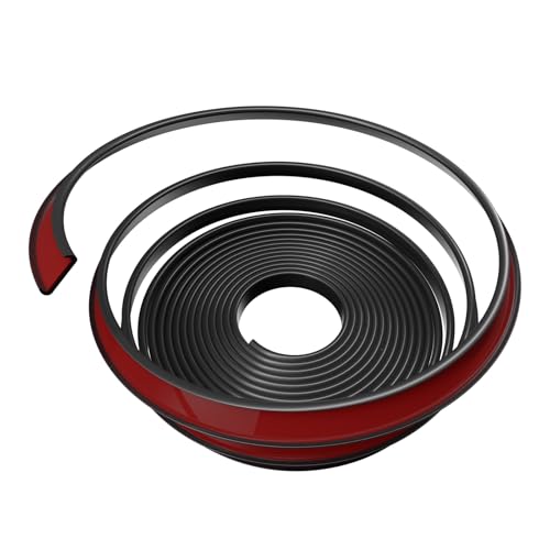 U-Shape Edge Banding, 0.6 inch x 20ft TPE Black Veneer Edging Trim - color: Black, size: 0.6 in x 20ft
