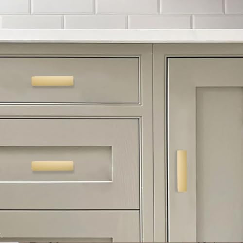 khtumeware 10 Pack 2-Inch(50mm) Gold Cabinet knobs,Easy to Install Brass knobs for Drawers,Bathroom Hardware and Kitchen Cabinets - color: Gold, size: 2"(50mm) Diameter, style: 10-Pack