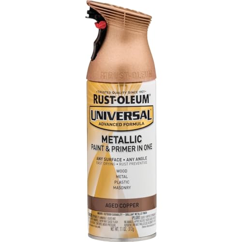 Rust-Oleum Universal All Surface Metallic Spray Paint, Aged Copper - color: Aged Copper, size: 11 Ounce (Pack of 1)
