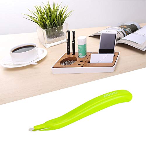 Staple Remover Professional Magnetic Easy Staple Removers Tool 3 PCS Staple Puller Remover Staple Pullers for Office, School and Home - color: Green