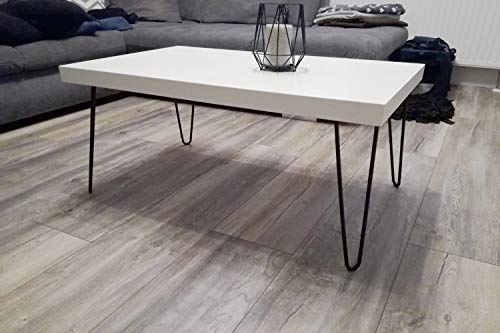 12 Inch Hairpin Legs 3/8" Dia 2 Rods, Black Furniture Table Feet 4pcs - color: Black, size: 12 Inch