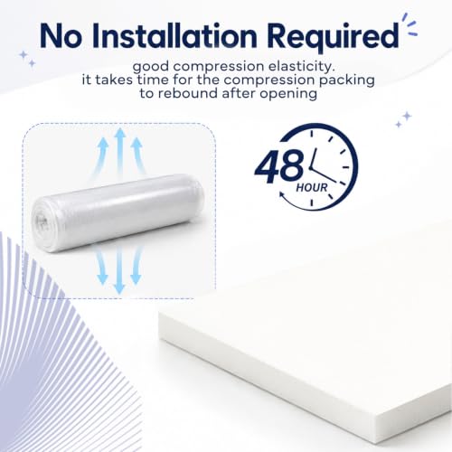 Upholstery Foam 1x24x72 in, High Density Cushion Replacement for Couch