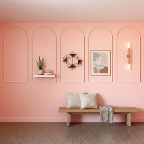 Colingmill 3 Set 23 x 50 Inch Arch Wall Molding Kit Peel Stick wall Panels - size: 24 x 50 Inch, style: Stylish Style