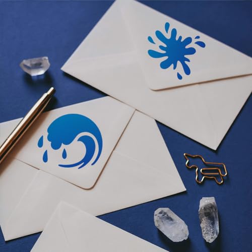 Water Drop Stencil, Rain Drop Reusable Painting Template - style: Water Drops