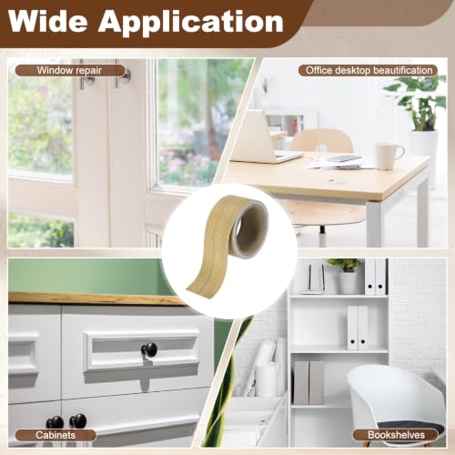 uxcell 2Pcs 2" x 33 ft PVC Edge Banding Tape, Light Oak - color: Light Oak, size: 2" x 33 ft