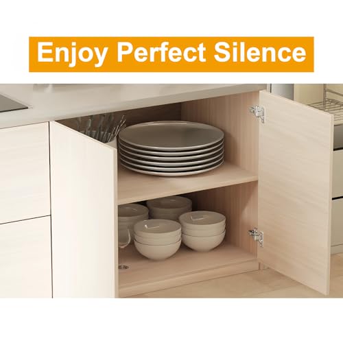 2-Pack Frameless Soft Close 40mm Cup Inset Cabinet Hinges - size: Inset