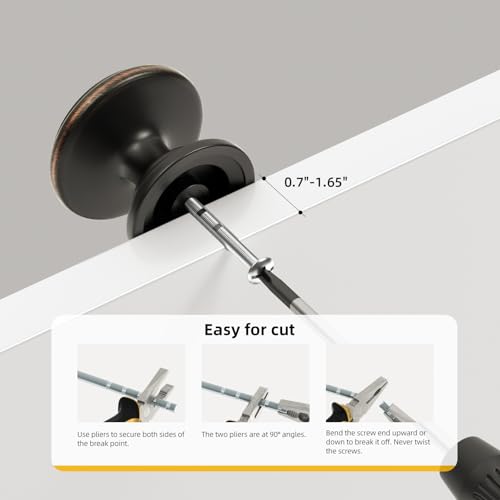 Goldenwarm Cabinet Knobs, Oil Rubbed Bronze Dresser Knobs 1-1/5 Inch 25 Pack Round Kitchen Hardware, Solid Zinc Alloy, Single Hole, Screws Included, Drawer Knob for Cupboard Dresser Bathroom Vanity - color: Oil Rubbed Bronze