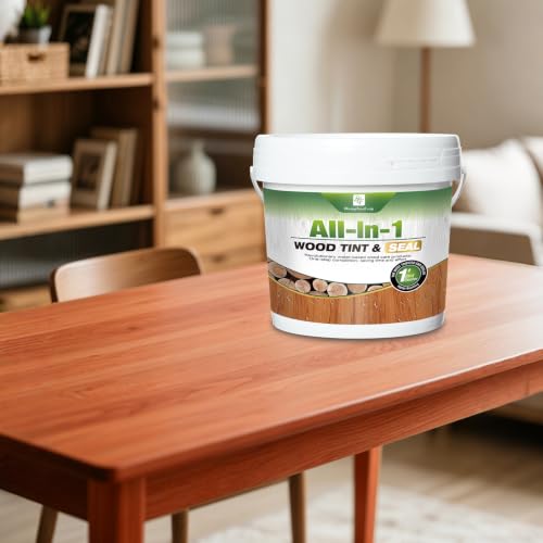 Advanced Natural Cedar Wood Stain & Sealer 1Gallon/128oz, Non-Toxic Waterproof Wood Finish, Flexible Crack & Weather Resistant Wood Treatment to Highlight Natural Wood - color: Natural Cedar, size: 1Gallon/128oz