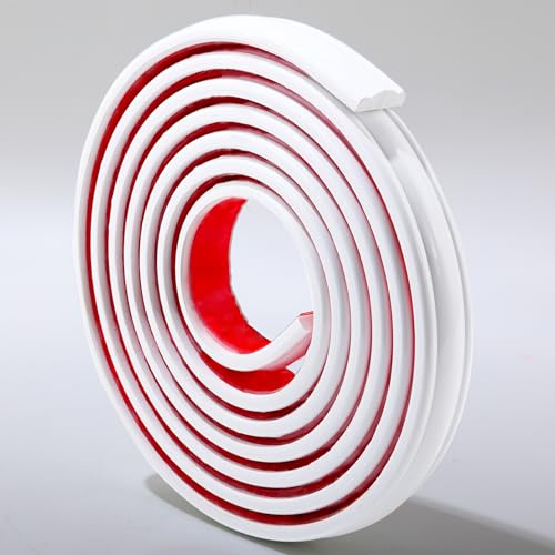 Hungbak 240"L x 1"W Peel and Stick Chair Rail Panel Molding, Pre-Primed Trim for Home Decoration & Wall Protection - size: 240"L x 1"W