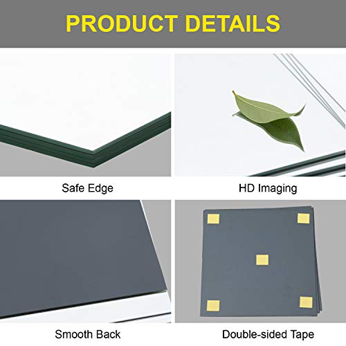 Glass Full Length Wall Mirror Tiles, 12" x 12" x 4PCS Home Gym Mirror - size: 12"x12"-4pcs