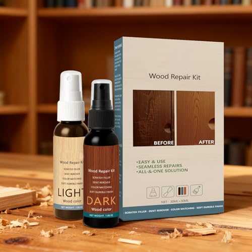 Professional Wood Floor Scratch Repair,Wood Repair Kit, Floor Cover Nicks and Scratches,Covers Nicks, Marks, Minor Defects, Restores Finish