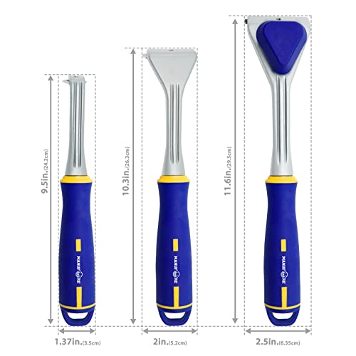 MANUFORE Carbide Paint Scraper with 2.5" Double-edged Tungsten Steel Blade - size: 2.5in carbide scraper