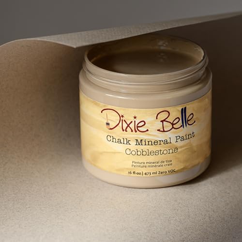 Dixie Belle Paint Company Chalk Mineral Paint - Cobblestone (8oz) - color: Cobblestone, size: 8 Fl Oz (Pack of 1)