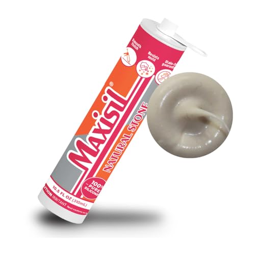 Maxisil Natural Stone Silicone Sealant 10.4 oz - N3 Alabaster, RDX1001ALA - color: N3 Alabaster